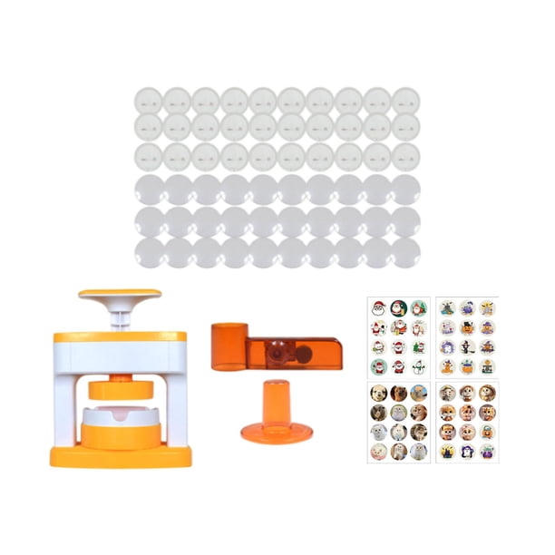DIY Pin Badge Button Maker Máquina Para Hacer Botones Para Llavero De Espejo De Cumpleaños Con 48 Juegos