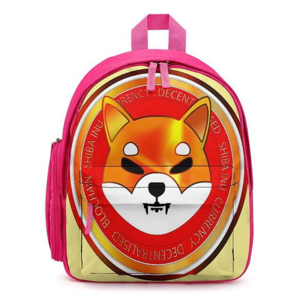 Shiba Inu Mochila Escolar para Niños y Niñas, Mochila Infantil Ligera de Alta Calidad, Grande y Duradera ROSA