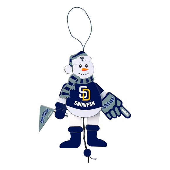 Ornamento Boelter Brands 13 cm Muñeco de Nieve de los San Diego Padres