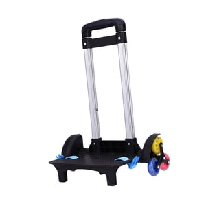 Magideal - Carro De Mochila, Carro De Equipaje Con Ruedas, Soporte, Carro De Mochila Escolar De Aleación De Aluminio, Carro De Mano Plegable Para Niños, Escuela