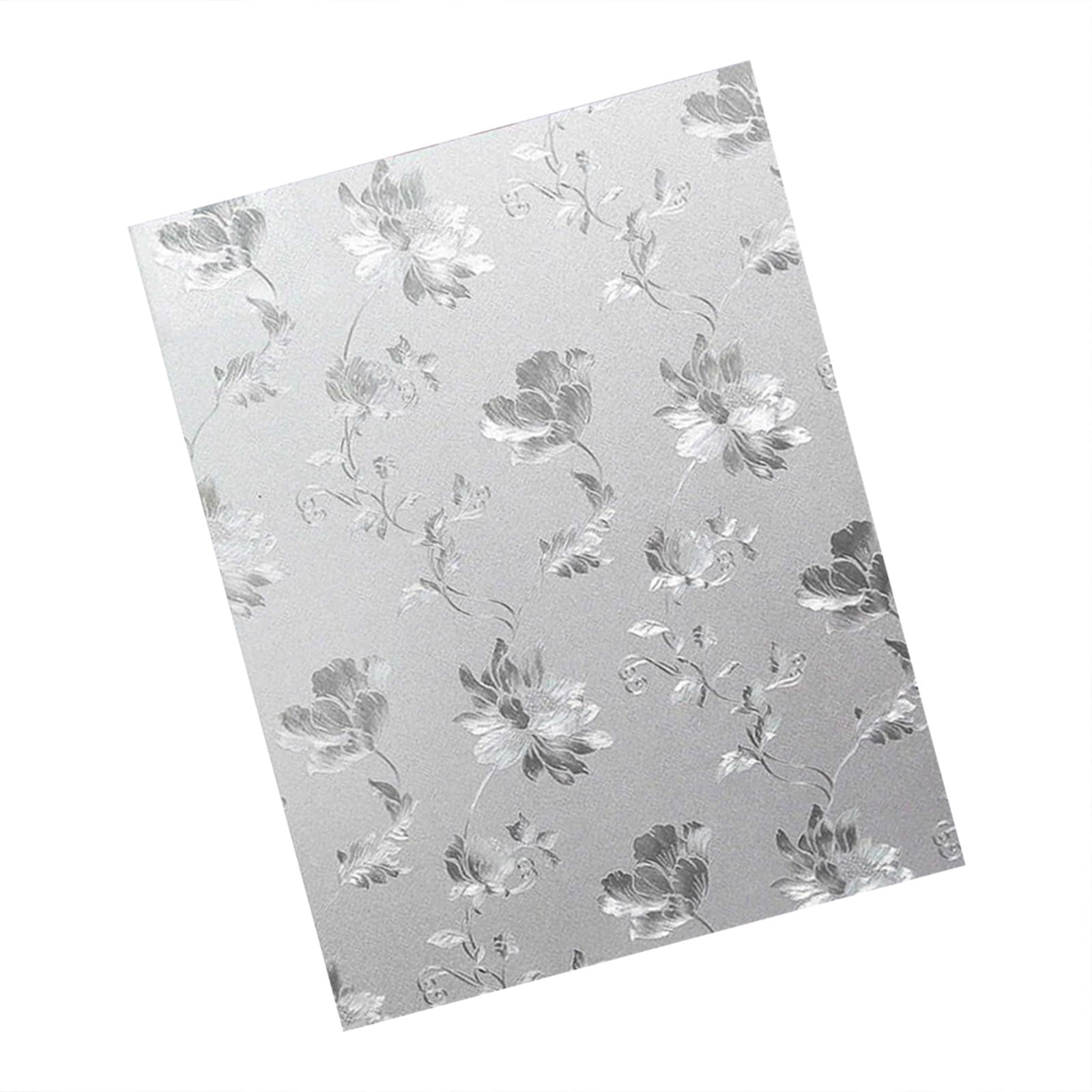 Magideal - Película Decorativa Para Ventanas, Película Decorativa Para Ventanas Con Forma De Flor, Pegatinas Decorativas Para El Hogar, Para Baño, Puerta, Ventan