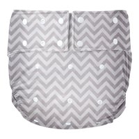 Ioensy - Pañal Adulto De Tela Para Incontinencia Elástico Lavable Para Pacientes Raya Gris