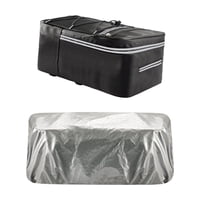 Magideal - Bolsa Para Portaequipajes Trasero De Bicicleta, Portabicicletas Portátil De Cuero Pu Con Cremallera, Bolsa Para Baúl De Bicicletas, Bolsa Para Sillín 33 Cm X 21 Cm X 18 Cm 15 L