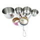 thumbnail image 5 of Jaulas de loros y pájaros extraíbles, juguetes para bagel, 4 tazas de material acero inoxidable, anillos de cartón, jaula para pájaros, juguetes para mascotas, 5 of 5