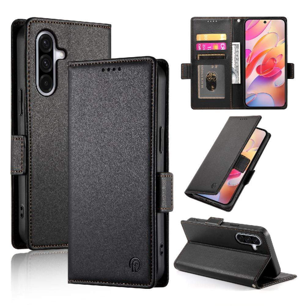 Foxdock - Funda Cartera Magnética Con Tarjetas Y Soporte Para Samsung Galaxy A26 Negro