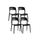 thumbnail image 1 of Pack 4 Sillas de Comedor Apilable Kentucky - Negro, 1 of 3