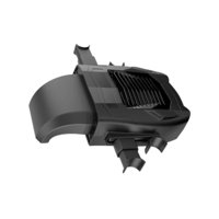 Magideal - Ventilador De Refrigeración Para Asiento Trasero De Coche, Usb, Portátil, 19 X 11 X 5 Cm, Fácil De Instalar, Accesorios Genéricos, Ajustable, 3 Veloci Negro