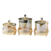 Genérico - Set 3 Frascos Decorativos Multifuncional Almacenamiento Jhn