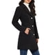 thumbnail image 4 of INSPIRE CHIC Abrigos de Mujer con Botonadura Simple Abrigo Largo de Invierno Gabardina 3XL Negro, 4 of 7