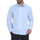 thumbnail image 4 of INSPIRE CHIC Camisas de Vestir de Manga Larga para Hombre con Patrón de Cuadros de Negocios L Azul Blanco, 4 of 5