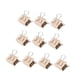 thumbnail image 3 of 10 Piezas Pequeñas De Clips De Carpeta De Cuero De PU, Abrazaderas De Borde Para útiles De Escritorio Escolares S, 3 of 5
