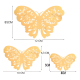 thumbnail image 2 of 12 Pzas Mariposa 3D Pegatinas Artes Pared Metalizada Calado, 2 of 3