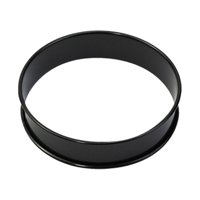 Bothyi - Anillos Para Muffins, Formas De Galletas, Cortador De Galletas Para Hornear Diy De Acero Inoxidable Para El Hogar, Negro, 10Cm