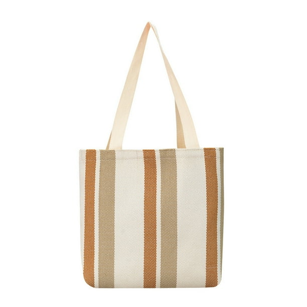 Bolsa de algodón con asas largas, bolsa de tela, bolso de hombro