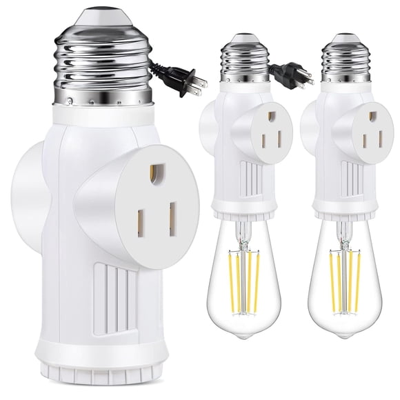 Adaptador de enchufe de luz SerbiOn polarizado de 3 clavijas (2)