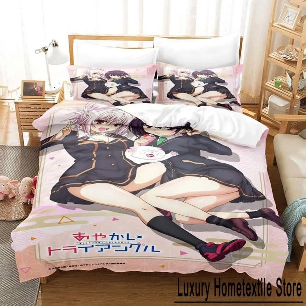 Ayakashi Triangle Bedding Set Bed Set Adult Kid Bedroom Duvet cover Sets Home Textiles Bed Sheets