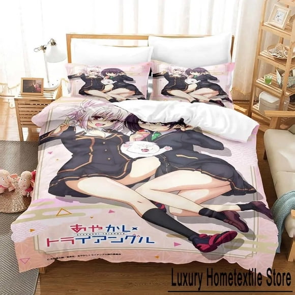 Ayakashi Triangle Bedding Set Bed Set Adult Kid Bedroom Duvet cover Sets Home Textiles Bed Sheets