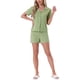thumbnail image 2 of INSPIRE CHIC Pijamas para Mujer Camisón con Botones Manga Corta con Shorts Conjunto de Ropa Casual para Estar en Casa XL Verde, 2 of 6
