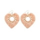 thumbnail image 1 of Pendientes De Borla En Forma De Corazón De Moda Pendientes De Gota De Declaración Para Boda Rosa, 1 of 1