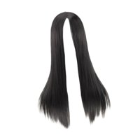 Ioensy - Peluca De Pelo Negro Largo Y Liso, Peluca De Pelo Sintético Para Uso Diario, Citas De Disfraces