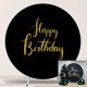 thumbnail image 1 of Fondo de foto Jditngp 2 m x 2 m con letrero dorado "Happy Birthday", 1 of 9