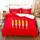 thumbnail image 1 of ice cream Bedding Set Bed Set Aldult Kid Bedroom Duvetcover Sets 3, 1 of 5