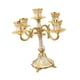 thumbnail image 4 of Soportista De Velas De Metal Con Candelabro Elegante Decoración De Escritorio Candelabra Gold 5 Arms, 4 of 5