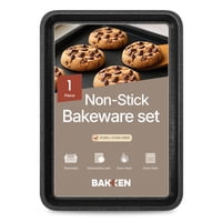 Bakken- Swiss - Bandeja Para Hornear Bakken Gris Antiadherente Acero Al Carbono 35X25 Cm