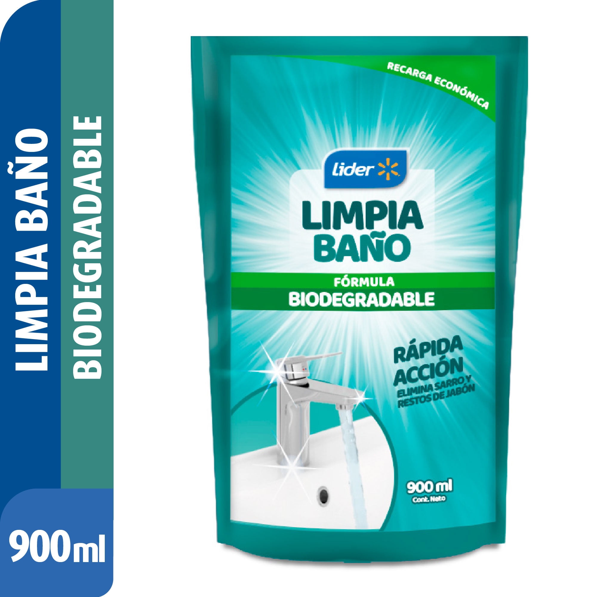 Limpia Baños Biodegradable Líquido Doypack 900 ml Lider