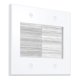 thumbnail image 1 of Placa de pared Fosmon de 2 módulos con cepillo, blanca, 83 x 56 mm, 1 of 7