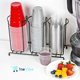 thumbnail image 2 of Organizador de vasos y tapas Inevibe de metal con 3 compartimentos, 2 of 6