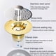 thumbnail image 5 of Tapón universal para lavabo, filtro de desagüe emergente para lavabo, convertidor de baño, tapón colador de desagüe con cesta recogedora de pelos., 5 of 8