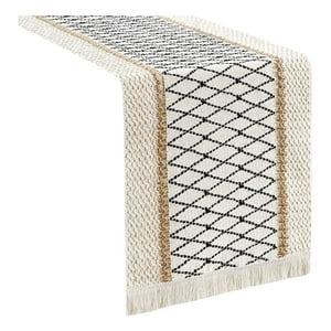 Oem - Mantel Camino De Mesa Rectangular Yute Malla 180X30Cm