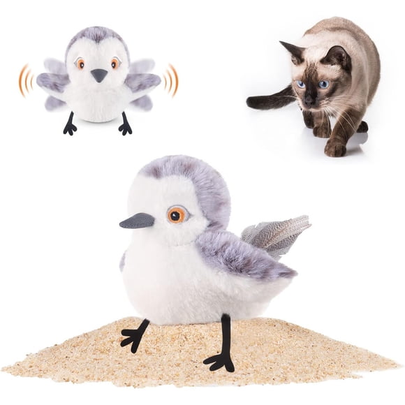 Juguete para Gatos Potaroma Pájaro Aleteante USB