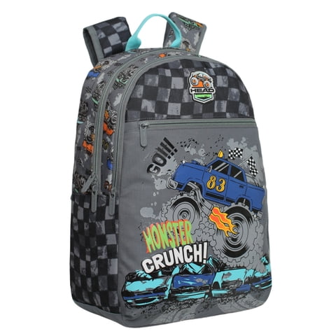 Mochila Infantil Niño Balloon Monster Truck Gris Head