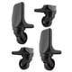 thumbnail image 3 of Ruedas De Equipaje De Repuesto De Rotación De 360 Grados 4x Duraderas Para Reparación Negro, 3 of 5