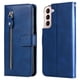 thumbnail image 3 of Funda con Cremallera para Samsung Galaxy S22 5G, Carcasa Cartera de Cuero PU con Soporte y Tarjetero, 3 of 6