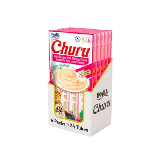 Churu Cat Atún y Camarón 14g x4 | Pack 6 Unidades