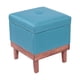 thumbnail image 1 of Pouf Baúl Emilia Turquesa Omega 45x45x46 cm, 1 of 3