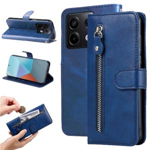 Gangxun - Funda Con Cremallera Para Xiaomi Poco X6 5G, Carcasa Cartera De Cuero Pu Con Soporte Y Tarjetero