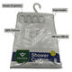 thumbnail image 3 of Cortina de Ducha Blanca 100% Poliéster con Tratamiento Impermeable - Incluye Ganchos, 3 of 5