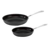 Cuisinart - Juego De Sartenes Contour De Acero Inoxidable 9 Y 11 Paquete De 2