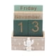 thumbnail image 4 of Calendario De Bloques De Madera Escritorio Oficina Sala De Estar Regalo De Cumpleaños Calendario Perpetuo Cactus, 4 of 5