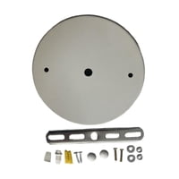 Magideal - Kit De Dosel De Luz Lámpara De Araña Placa De Techo Para Lámpara Colgante Estilo Vintage Hierro Redondo Fácil Instalación Proyecto De Bricolaje Dia Blanca 12Cm