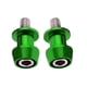 thumbnail image 4 of 2 unids 8 mm universal de la motocicleta cnc brazo oscilante carretes deslizante verde, 4 of 5