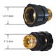thumbnail image 2 of Conector para manguera de jardín Hourleey de aluminio 3/4" - juego de 6, 2 of 6