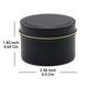 thumbnail image 2 of Envases de hojalata negra para velas Aroparc 120 ml, pack de 24, 2 of 7