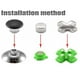 thumbnail image 4 of Kit de reparación de botones y palancas de mando compatibles con el mando PlayStation PS4/PS5 - Kit de reparación ajustable de metal-32PCS Para PS4, 4 of 7