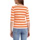 thumbnail image 3 of INSPIRE CHIC Camiseta Básica de Mujer con Mangas al Codo Cuello Redondo Ajustada Regreso a Clases Camiseta Casual Estampada Naranja Blanco L, 3 of 6