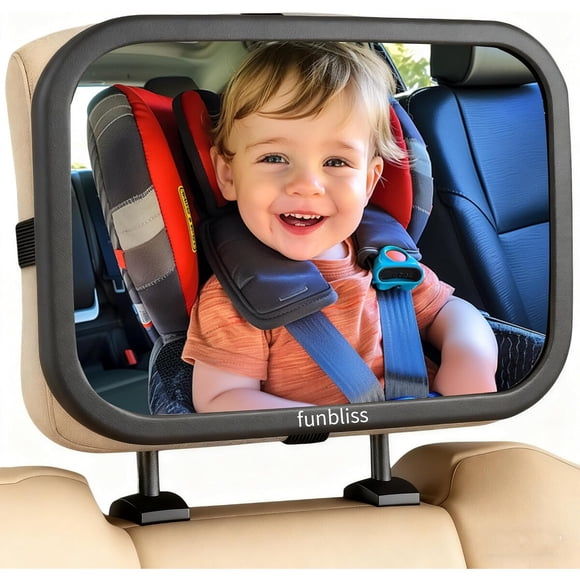 Espejo Auto Bebé Funbliss FB1007 18x25 cm 360° Rotación